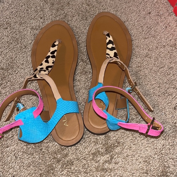 Aldo color block animal print sandals - Picture 4 of 4